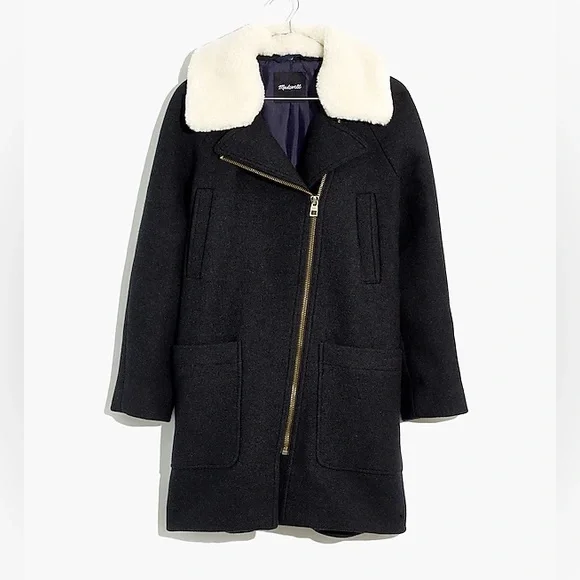 Madewell Eldridge Zip Coat in perfect condition - beautiful coat - size M - Picture 1 of 7